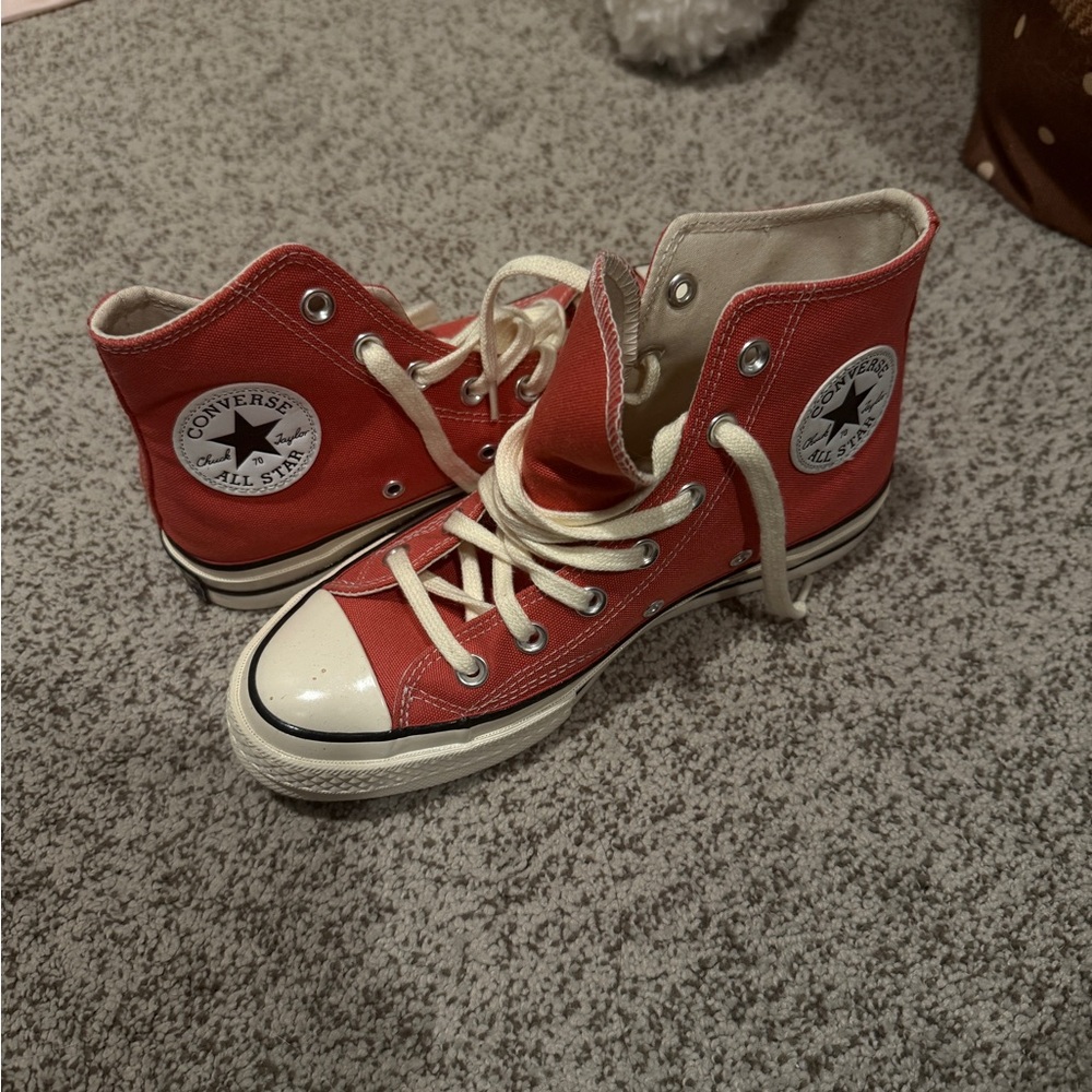 Converse Red Canvas High-Tops